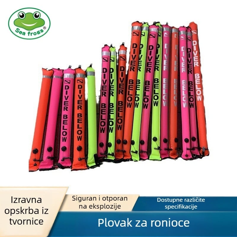 Najlonsko ronjenje, povlačenje slona, SMB ronilačka kalem, ronjenje s maskom, duboko ronjenje, signal za pozicioniranje, upozorenje, napuhana plutača, ronilački kotač
