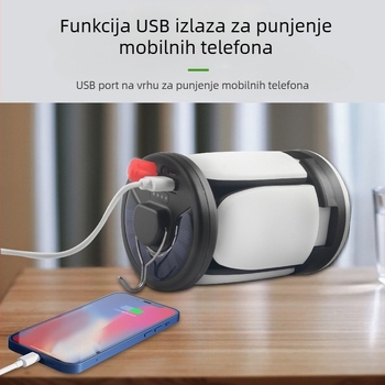 Prekogranična vruća rasprodaja Rasvjeta za dom Poklon svjetlo Solarna punjiva LED svjetiljka za šator Tri stranice Četiri stranice Vanjska svjetiljka za kampiranje