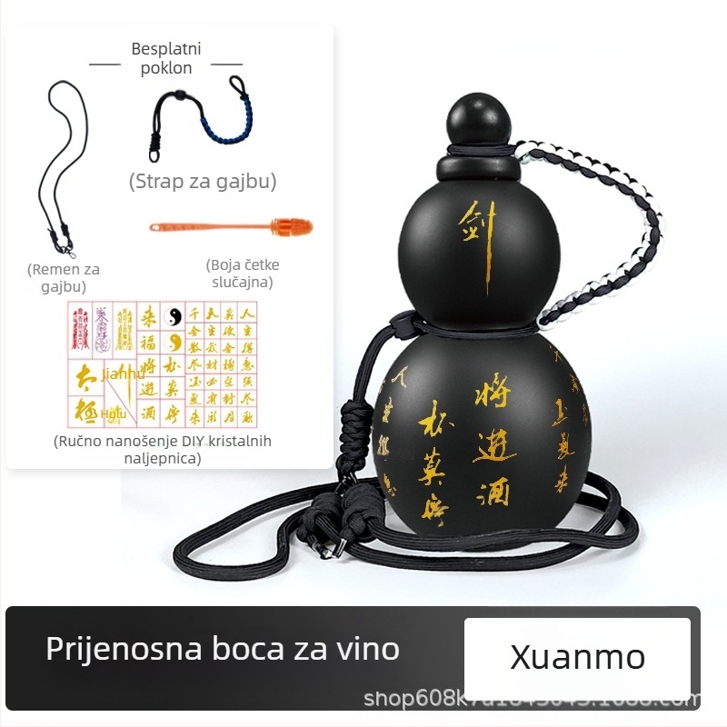 Prijenosna plastična prijenosna čaša za vodu od tikve, visoke vrijednosti boje, nova prijenosna boca za vodu od tikve visoke temperature, antikna kreativna