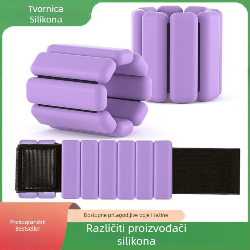 Silikonska narukvica za trening s podesivom težinom, joga, ples, sport, trening, vezanje za stopala, gola silikonska narukvica