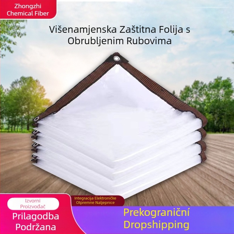 pe plastična tkanina otporna na kišu H prozirna tkanina s rubom otporna na kišu vanjska trgovina Amazon sukulentni cvijet hladnootporna toplinska izolacija film otporan na kišu