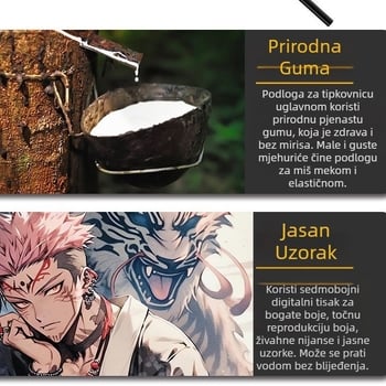 Prekogranična Amazon podloga za miša veleprodaja Demon Slayer podloga za stol japanski gusarski jastučić za učenje Dragon Ball crtani film zadebljana protuklizna podloga