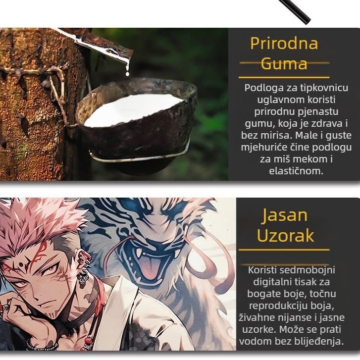 Prekogranična Amazon podloga za miša veleprodaja Demon Slayer podloga za stol japanski gusarski jastučić za učenje Dragon Ball crtani film zadebljana protuklizna podloga
