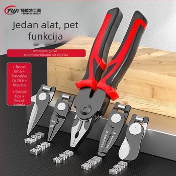 Feng Witt višenamjenska kliješta, kliješta za žicu, škripac od jednog do pet, skidač izolacije, električar, rezač žice, stezaljka za žicu