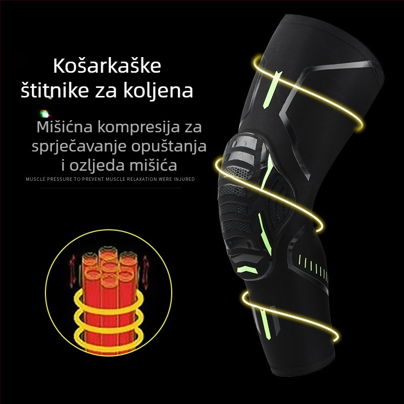 Navlaka za koljeno s ćelastim punjenjem, kompresijski i topli sportski štitnik za košarku, nogomet, planinarenje i vožnju