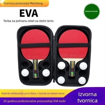 Prekogranična, vruća prodavana torba za rekete za stolni tenis, sportska, prijenosna, tvrda, otporna na pad, 2 EVA torba za pohranu, novi proizvod