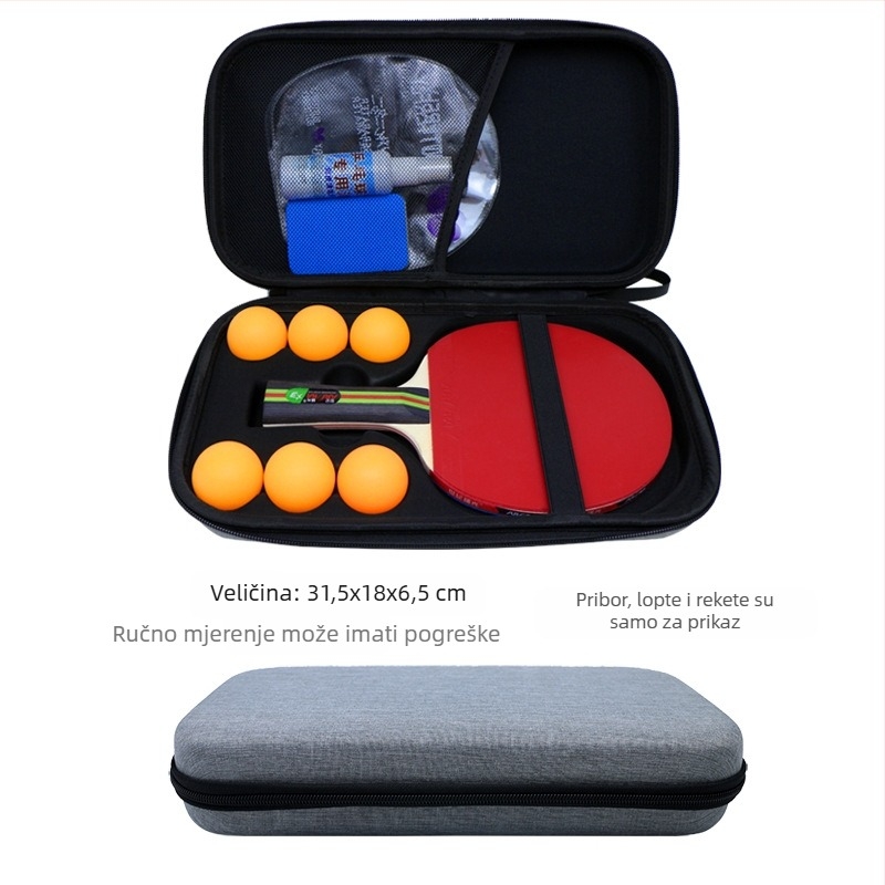 Prekogranična, vruća prodavana torba za rekete za stolni tenis, sportska, prijenosna, tvrda, otporna na pad, 2 EVA torba za pohranu, novi proizvod