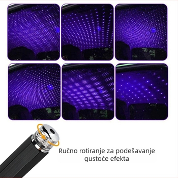 USB Star Air lampa atmosferska lampa automobilska lampa zvjezdana atmosfera modificirana unutarnja projekcijska lampa automobil prekogranična