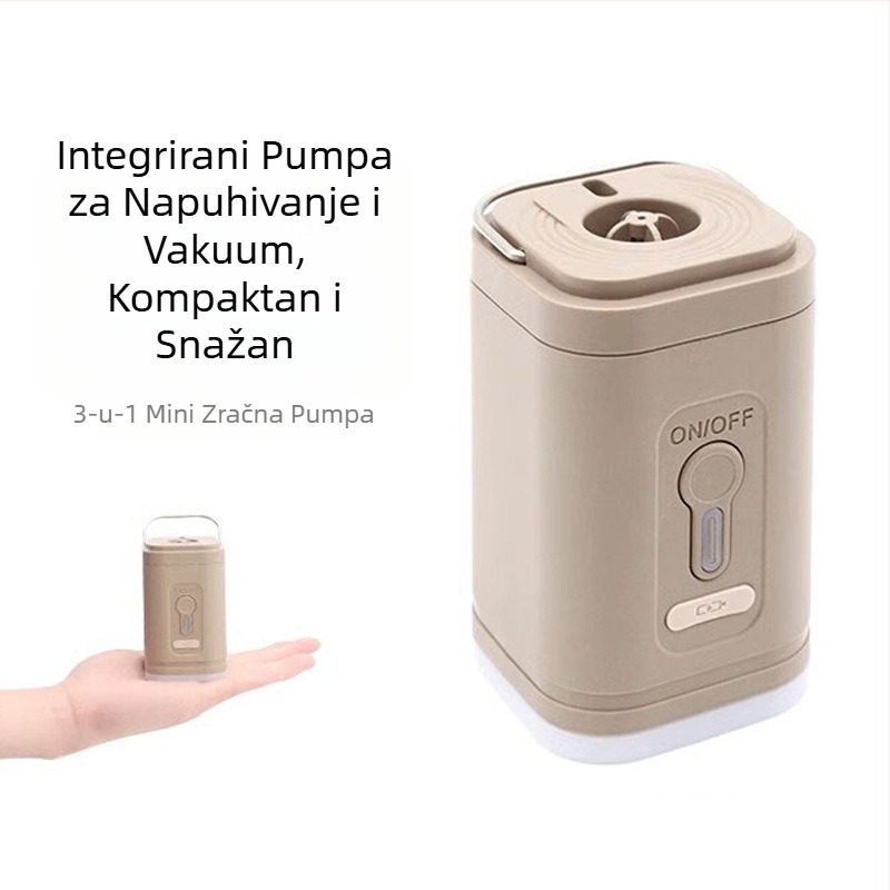 Nova vanjska zračna pumpa za kampiranje, praktična, kompaktna i snažna zračna pumpa, višenamjenska bačva zračne pumpe za kampiranje