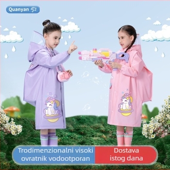 Dječja kabanica za bebe, vrtić, osnovna škola, crtani pončo sa školskom torbom, sjedalom, kabanica za dječake i djevojčice, veleprodaja opreme za kabanicu