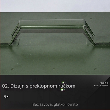 Metalna kutija za metke, kutija za pohranu alata od željeza, višenamjenska zaštitna prijenosna zatvorena kutija za pohranu alata