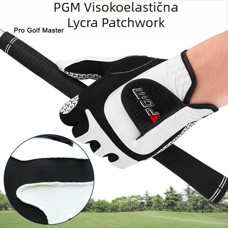PGM Golf rukavice Muške elastične magične rukavice Neklizajuće prozračne ultrafine platnene rukavice za jednu lijevu i desnu ruku