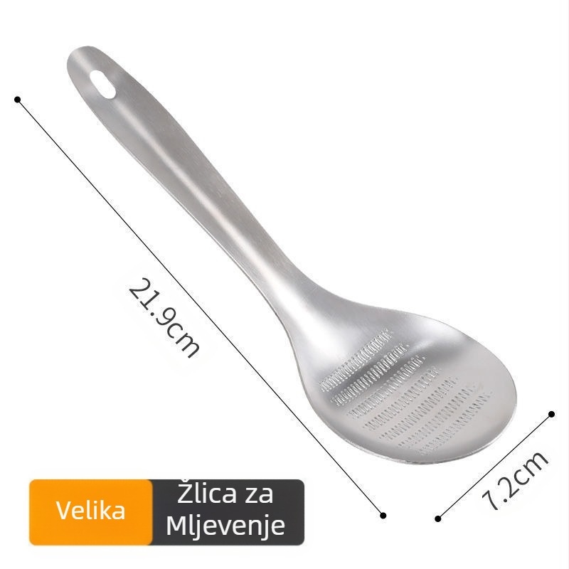 Višenamjenski mlinac od nehrđajućeg čelika, mlinac za đumbir, mlinac za wasabi, mlinac za lijekove, žlica, ručni mlinac za vrhnje od češnjaka, kuhinjski alati