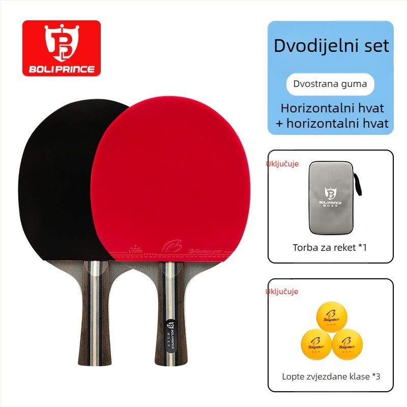 Tvornički novi Boli Prince dječji interaktivni reket za roditelje i djecu za unutarnju upotrebu, veleprodajni reket za početnike s 2 i 3 loptice