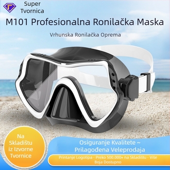 Ultra široko vidno polje ogledala za ronjenje s maskom, integrirano ogledalo za ronjenje za odrasle, tekuće silikonsko ogledalo za slobodno ronjenje na zalihi