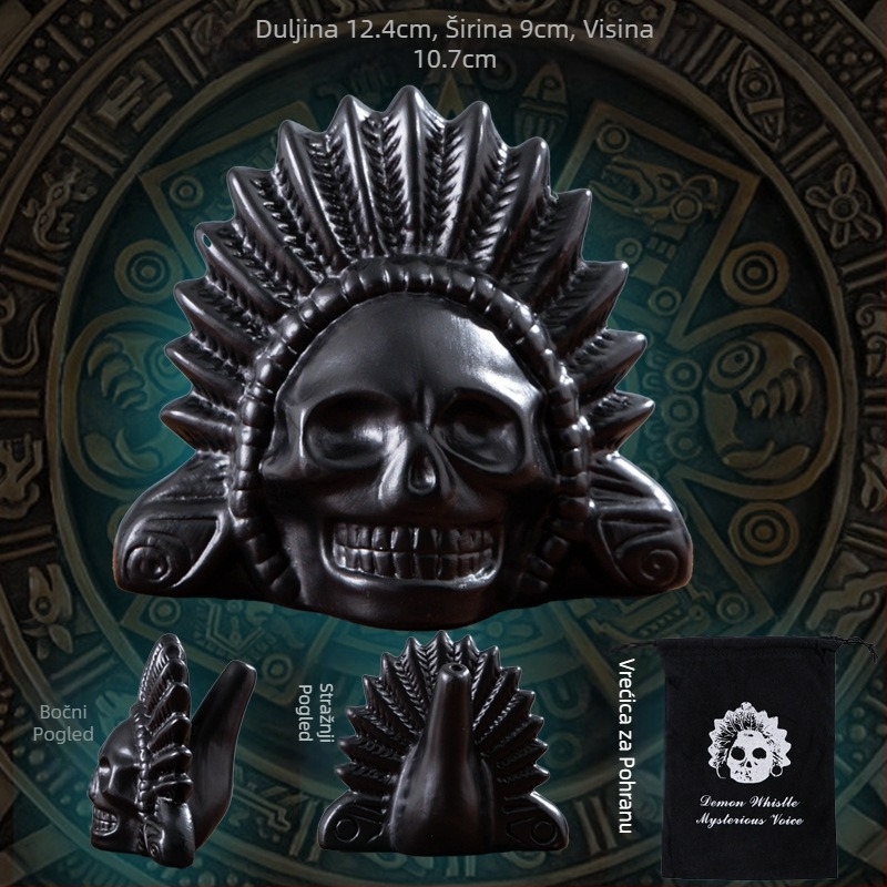 Igračka za dekompresiju okarinom, zviždaljka za poziv duha, zviždaljka za Noć vještica, aztečka zviždaljka za smrt, demonska horor vrisak, flauta, zabava