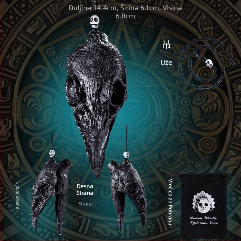 Igračka za dekompresiju okarinom, zviždaljka za poziv duha, zviždaljka za Noć vještica, aztečka zviždaljka za smrt, demonska horor vrisak, flauta, zabava