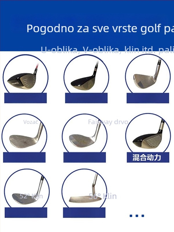 Nož za čišćenje glave golf palice od aluminijske legure, nož za čišćenje žljebova, alat za čišćenje jarka, pribor za golf
