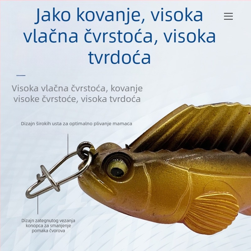 150 komada/kutija od nehrđajućeg čelika, mamac za luya tikve, lažni mamac, poboljšani konektor, pribor za ribolov, veleprodaja