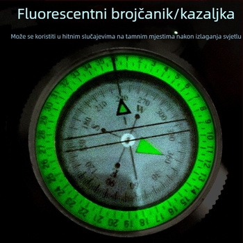 Proizvođač K4074 legirani kompas visokoprecizni višenamjenski svjetleći vanjski kompas za preživljavanje s mjeračem nagiba