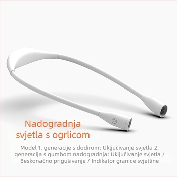 Prijenosna viseća svjetiljka za vrat, zaštita za oči za učenike, LED svjetiljka za čitanje, nošenje svjetiljke za čitanje s USB punjenjem, vanjska LED svjetiljka za noćno trčanje