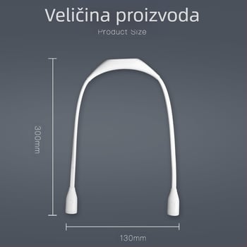 Prijenosna viseća svjetiljka za vrat, zaštita za oči za učenike, LED svjetiljka za čitanje, nošenje svjetiljke za čitanje s USB punjenjem, vanjska LED svjetiljka za noćno trčanje