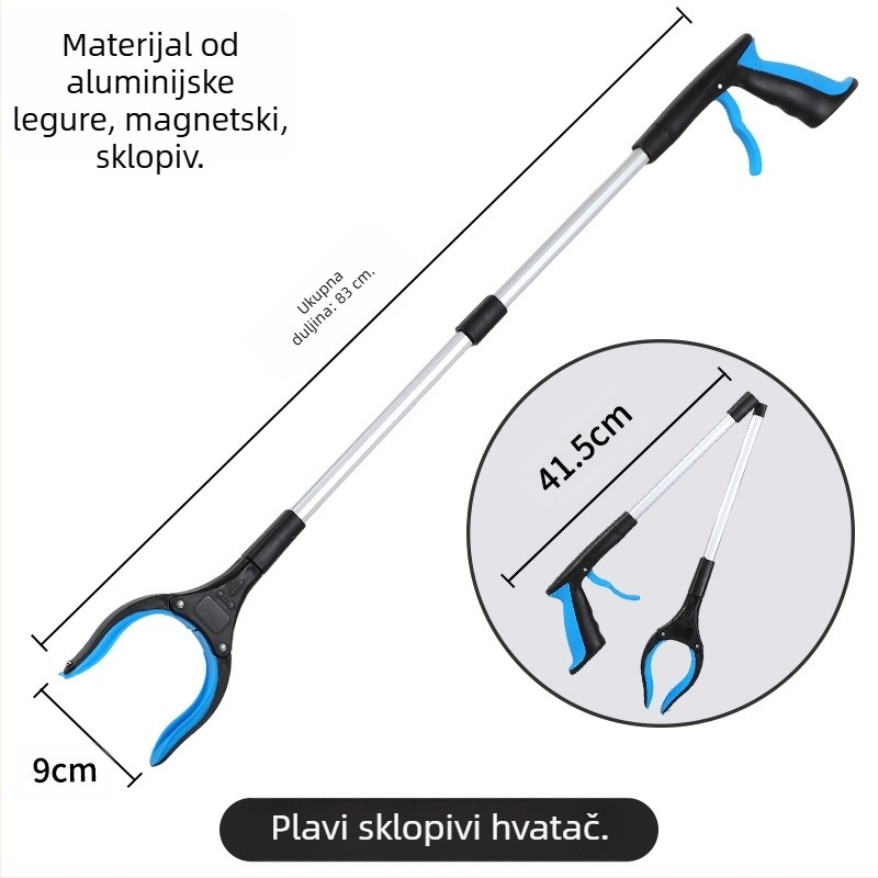 Prekogranična sklopiva kopča za smeće od zadebljane aluminijske legure, sanitarna kopča za smeće, kopča za trudnice, ne savijajte se nad kopčom