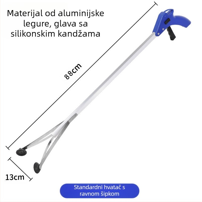 Prekogranična sklopiva kopča za smeće od zadebljane aluminijske legure, sanitarna kopča za smeće, kopča za trudnice, ne savijajte se nad kopčom