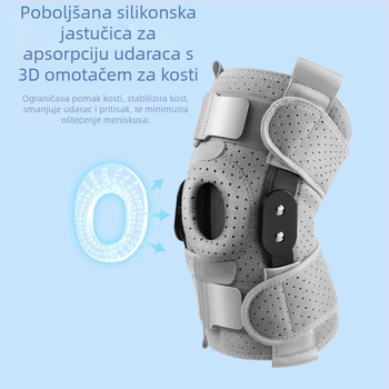 Sportski štitnik za koljena za mušku košarku, profesionalna silikonska zaštita za koljena, pojas za patelu, trčanje, fitness, čučanj, štitnik za uže za preskakanje, veleprodaja