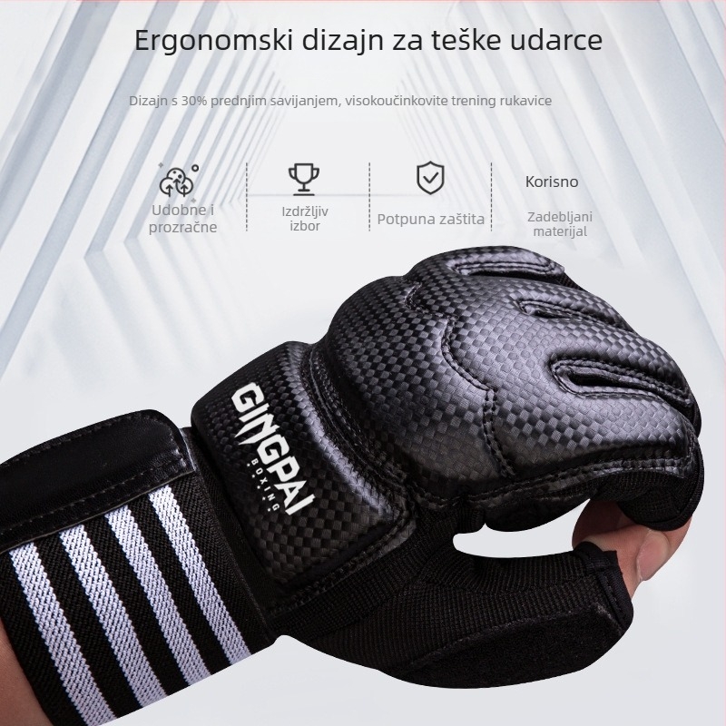 Rukavice za MMA borbe s pola prsta za odrasle i djecu, vreća s pijeskom za trening, UFC profesionalne boksačke rukavice s pola prsta