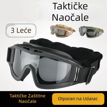 Taktičke naočale Desert Locust, naočale za pucanje, vojne naočale za navijače, prava obrambena oprema za CS, zaštitne naočale za prekograničnu upotrebu