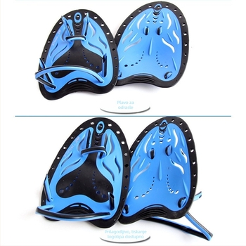 Profesionalni silikonski dlan za trening plivanja, veslanje, podesivi PU ruka za odrasle i djecu, PU ruka za ronjenje u slobodnom stilu