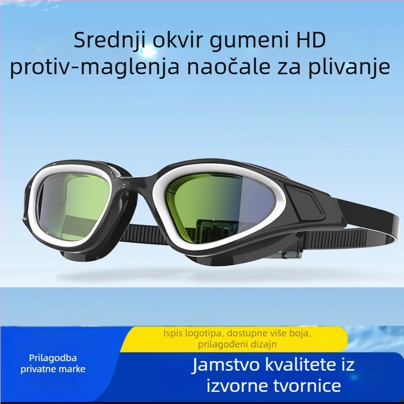 Naočale za plivanje za trke s velikim vidnim poljem Profesionalna oprema za plivanje Naočale za plivanje za odrasle Protiv zamagljivanja Zaštita za oči visoke rezolucije Naočale za plivanje Prekogranična opskrba