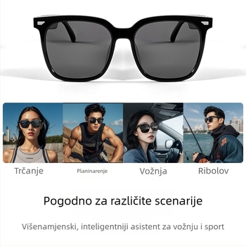 Nove pametne Bluetooth naočale GS01, slušanje glazbe, pozivi, vožnja, navigacija, UV zaštita, polarizirane, udobne za nošenje