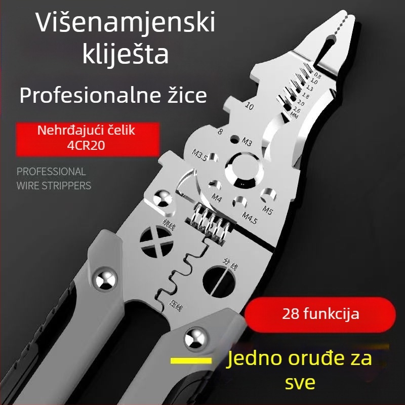 Veleprodaja alata za skidanje izolacije višenamjenski alat za skidanje izolacije električar prekinute žice alat za skidanje izolacije žice škare za skidanje izolacije električar hardverski alati