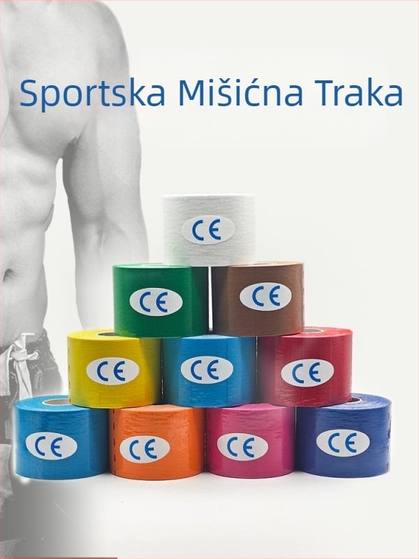 Prekogranični flaster za mišiće, sportska traka, flaster za mišiće, sportski zavoj, kineziološki flaster, štitnici za koljena, elastični zavoj, flaster za prsa