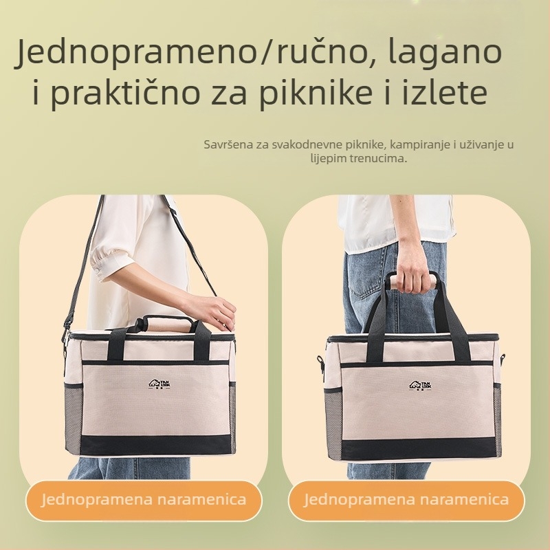 Vreća za izolaciju istraživanja, vanjska, prekogranična, vreća za led, prijenosna, kampiranje na otvorenom, velikog kapaciteta, vodootporna, kućna, hladno izolirana, torba za piknik