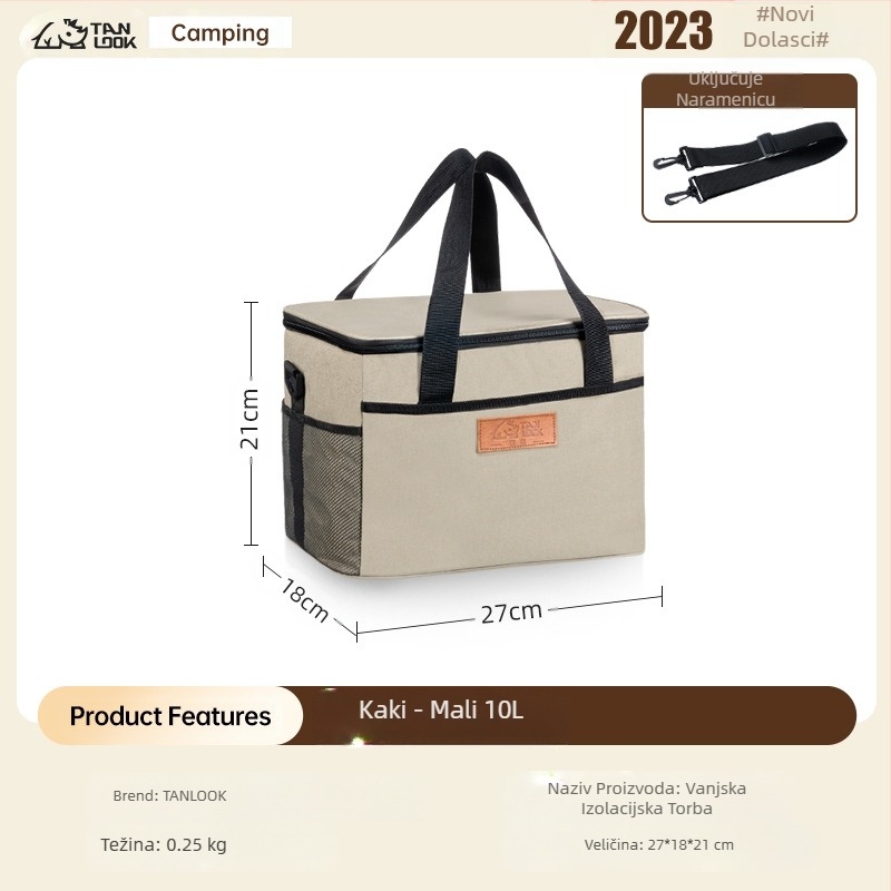 Vreća za izolaciju istraživanja, vanjska, prekogranična, vreća za led, prijenosna, kampiranje na otvorenom, velikog kapaciteta, vodootporna, kućna, hladno izolirana, torba za piknik