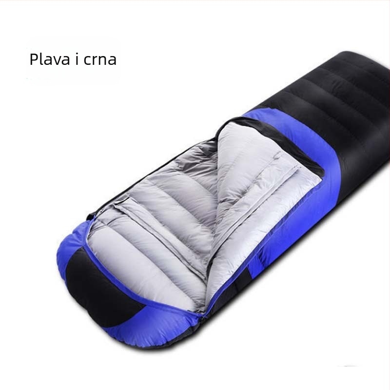 Prekogranična zaliha vreće za spavanje od perja, vanjske, za jednu osobu, za kampiranje, ultra lagane, za pauzu za ručak, tople vreće za spavanje od pačjeg perja, veleprodaja