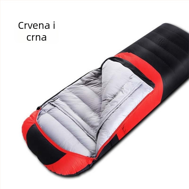 Prekogranična zaliha vreće za spavanje od perja, vanjske, za jednu osobu, za kampiranje, ultra lagane, za pauzu za ručak, tople vreće za spavanje od pačjeg perja, veleprodaja
