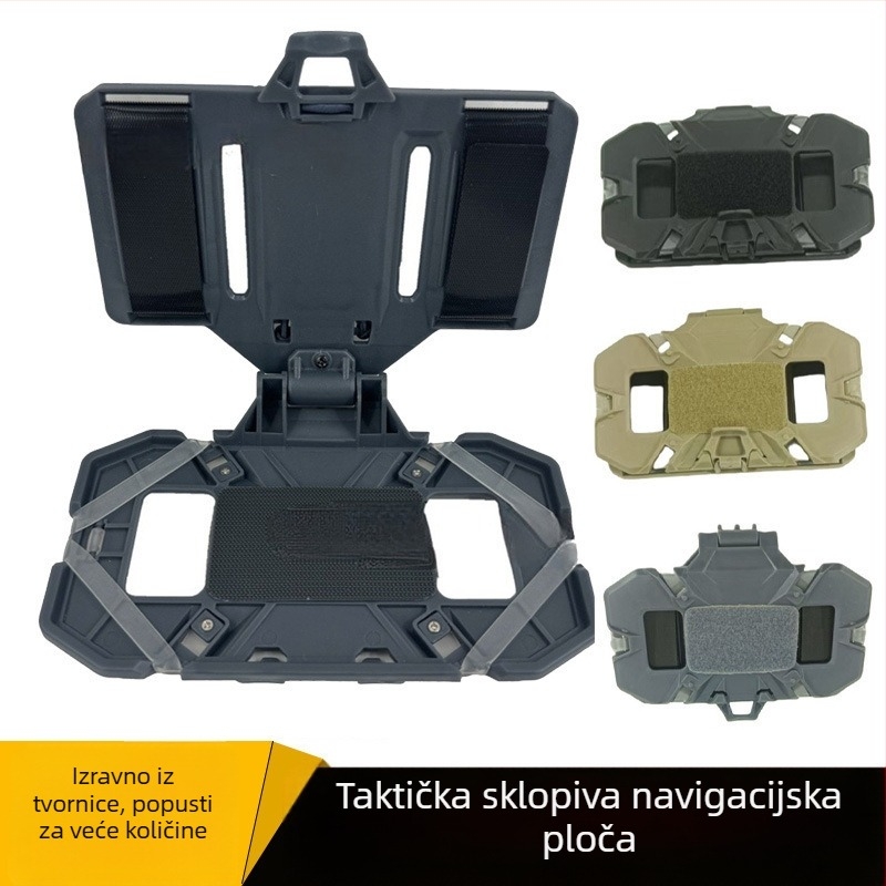 Taktički prsluk, sklopivi nosač za mobitel, navigacijska ploča za mobitel na prsima, Molle montaža, praktična ploča za vješanje mobitela na prsima