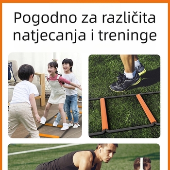 Višenamjenske sportske osjetljive ljestve, leptir, okretne ljestve, dječje fitness fiksne ljestve, ljestve od užeta za trening nogometa