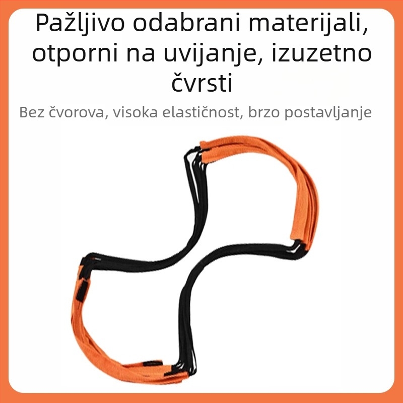 Višenamjenske sportske osjetljive ljestve, leptir, okretne ljestve, dječje fitness fiksne ljestve, ljestve od užeta za trening nogometa
