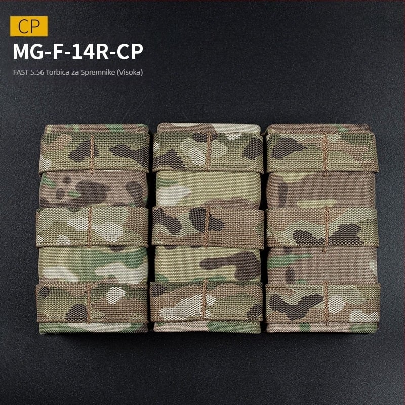 WOSPORT FAST Trostruki 5.56 Cup Pack (Visoki) Taktička MOLLE prilagodba sustava