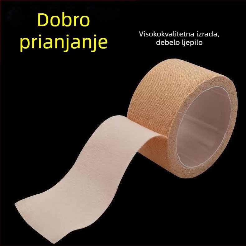 Traka u boji kože, gumena pasta protiv pucanja, prozračna, visokoviskozna traka za zavoj, samoljepljiva, pamučna traka, antialergijska