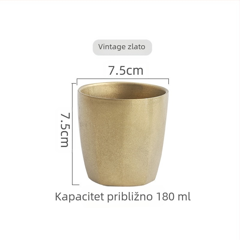 Retro industrijska čaša za pivo, šalica od nehrđajućeg čelika 304, kućna šalica za vodu, kreativna, za kampiranje na otvorenom, u nevolji
