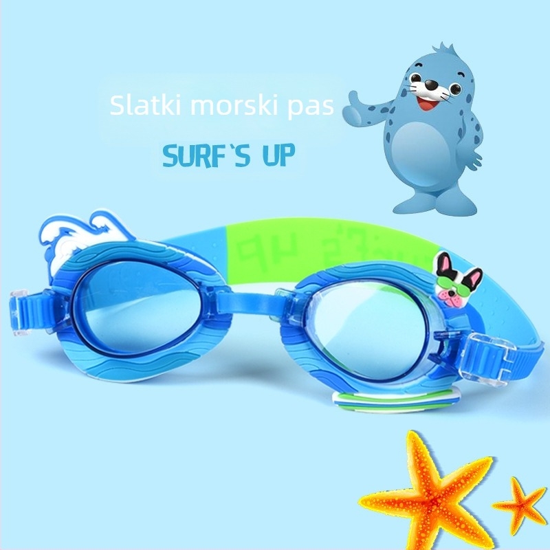 Prekogranične dječje slatke crtane silikonske animacije naočale za plivanje bazen za dječake i djevojčice oprema za ronjenje za trening plivanja