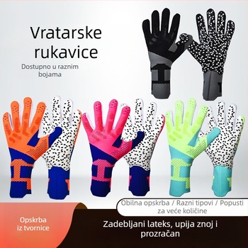 Dječje odrasle nogometne rukavice za golmane, štitnici za prste, zadebljane lateks rukavice za nogometne golmane, trening, sportske igre