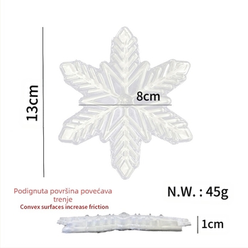 Za prekogranične naljepnice, nove vanjske naljepnice za snowboard s pahuljicama, protuklizne, uvozni materijal, prostirka za dasku otporna na habanje