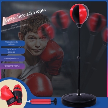 Kućanska vertikalna boksačka lopta za brzinu, dječja vreća za boks, rukavica za trening, vreća za boks, boksačka oprema za djecu